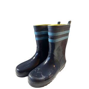 Gymboree Kids Rain Boots Size‎ 2 Navy Blue Rubber